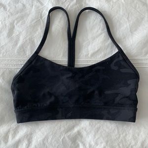 lululemon flow y bra is camo black